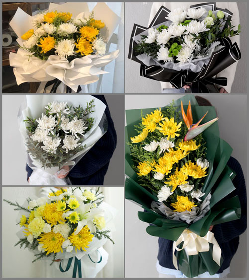 河南济源大峪镇白事花束代送